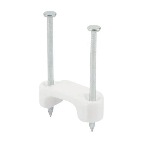 1/2-Inch 2-Conductor Plastic Insulated Cable Staples, White, 500-Pack