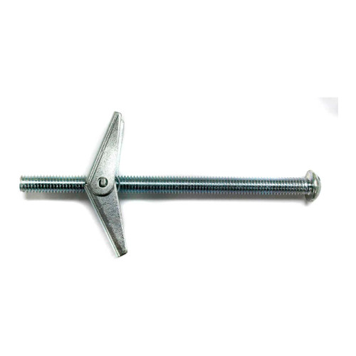 1/4-20 x 3 in. Slotted Round Head Zinc-Plated Steel Toggle Bolts, 50-Pack