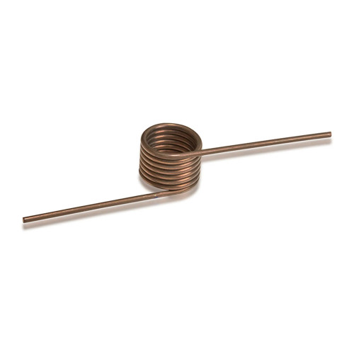 180° Right-Wound Music Wire Torsion Spring, 0.186 in. Coil Diameter, Pack of 6