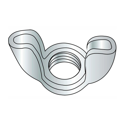 3/8-16 Type A Light Series Zinc-Plated Wing Nuts, 100-Pack