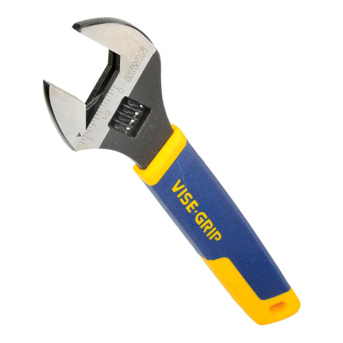 8-Inch Adjustable Wrench with Comfort Grip