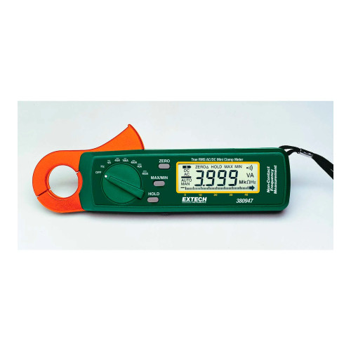Mini True RMS AC/DC Clamp Meter, Green
