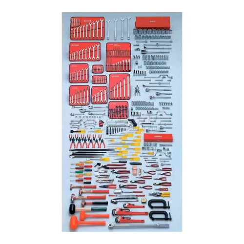 453-Piece Intermediate Tool Set with Roller Cabinet and Top Chest
