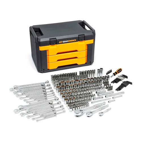 239-Piece Mechanics Tool Set with 3-Drawer Storage Box