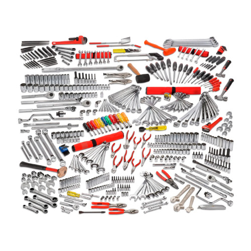 497-Piece Master Maintenance Tool Set with Roller Cabinet and Top Chest