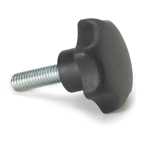 Black Thermoplastic Hand Knob with M8 x 1.25 Stainless Steel Screw