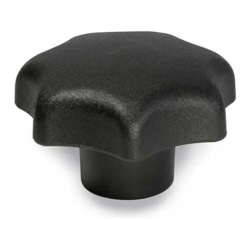 Black Nylon Plastic Hand Knob with 1/4"-20 Threaded Hole