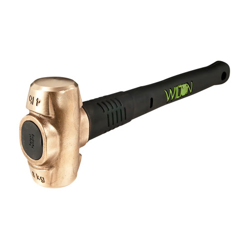 Brass Sledge Hammer with Steel Handle, 4 lb Head, 16 in Handle