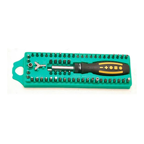 62-Piece Security Bit Set with Ratchet Screwdriver