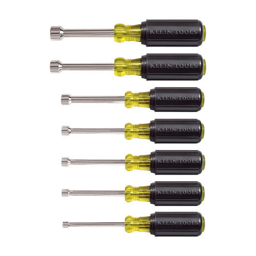 7-Piece Nut Driver Set with 3-Inch Shafts