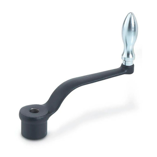 DIN 468 Offset Crank Handle with Square Bore, 22 mm