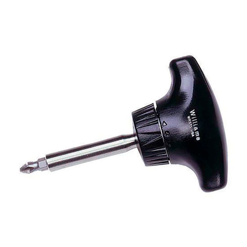 Stubby T-Handle Ratcheting Screwdriver with #2 Phillips Bit