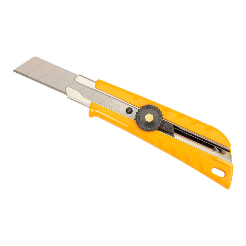 Yellow Pistol Grip Ratchet-Lock Utility Knife