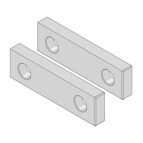 Replacement Hard Jaw Plates for 6-Inch Vise