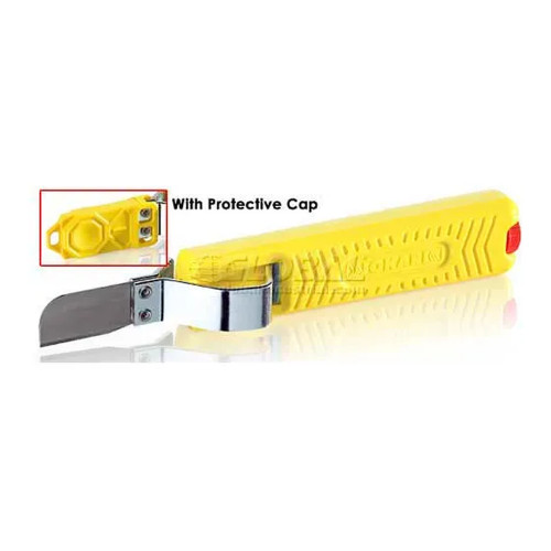 Cable Stripping Knife for 8–28 mm Round Cables with Straight Blade