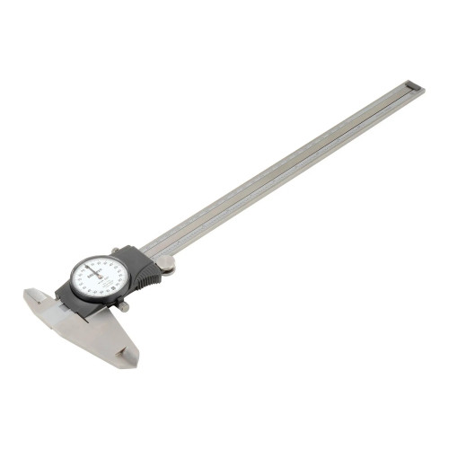 0–12 in. White Dial Caliper