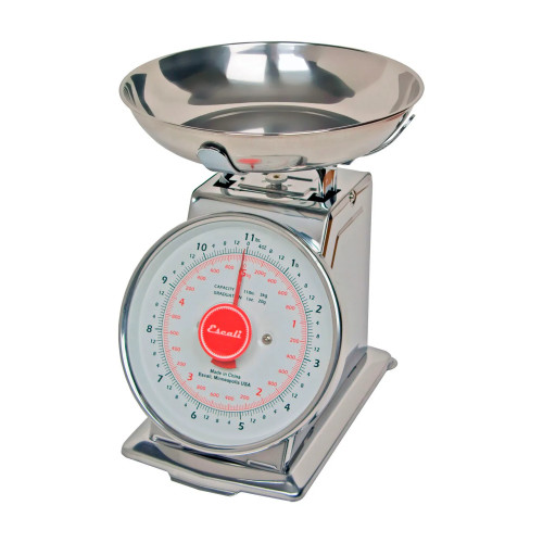 Mechanical Dial Scale with Stainless Steel Bowl, 11 lb Capacity