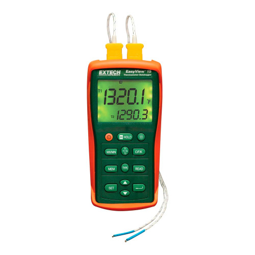 Dual-Input Temperature Datalogger with NIST Certificate