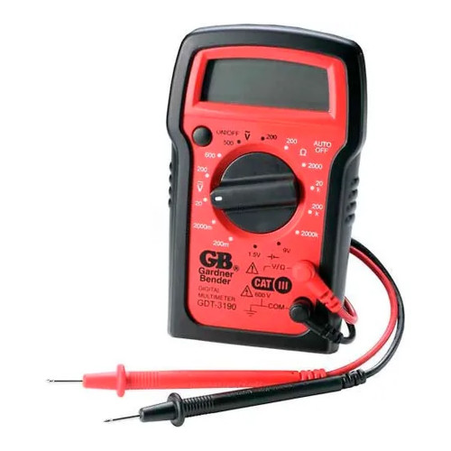 Digital Multimeter, 4 Functions, 14 Manual Ranges