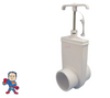 This is a slice valve that has a spigot side 2 3/8" OD that will glue into a 2 3/8" Fitting and has a 2 3/8" ID that will receive a 2 3/8" OD fitting.