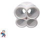 Water Manifold, 1/2" Slip, 4 Port, Transition, 1" Slip