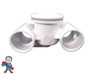 Complete Jet and Body ,Hydro Jet, 2-3/8" hole size, Eyeball, air 1-1/2" slip, water 1-1/2" slip, Thin Flange