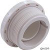 Pool Eyeball Wall Fitting,  1-1/2"mpt, 2-3/8"fd, Slotted, White
