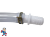 This is an example of the barb coupler installed inside of 3/4" ID Tubing with a Clamp.. Note: Tube and Clamp not included they are for illustration we do offer them in our store.