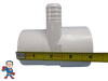 The manifold featured in this kit is Open on both ends.. One end receives a 2" Pipe or fitting that would measure 2 3/8" OD and on the other end glues inside of a 2" fitting that would measure 2 3/8" Inside Diameter..
