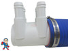 Hot Tub Spa 6" RADKit® 2" Fitting Outside Coupler Kit Plumbing PVC Fitting 
Note: The 2" Fitting in the picture does not come with this kit you use your kit over your 2" fitting..