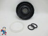 Cap & O-Ring Kit, Waterway, Waterfall Control, Diverter Valve, 1", Notched, Black, 2 1/2" Wide