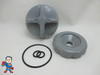 Dimension One D1 D-1 Diverter Knob Cap & O-Ring Kit Gray Spa Hot Tub Part