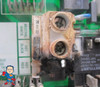 This is an example of a damaged terminal block..