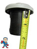 Body Length is about 1 3/4"...
Air Control, Short Body, 1-3/4" hole size, 2-1/2"face diameter, Designer Cap, Gray, 1" Slip