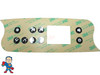 La Spa Gecko Topside Control Panel K-72 Overlay Only 9 Button Skewed Style