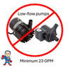 This System will not work with Low Flow Circuits Pumps.. DO NOT order if you have a Low Flow Circ.