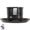 CMP 2-1/2" Spa jet, Black, 5 Scallop, Smooth
