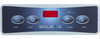 Overlay FreeFlow Topside 4 Buttons Spa Hot Tub Rectangle Jet, Light, Warm, Cool