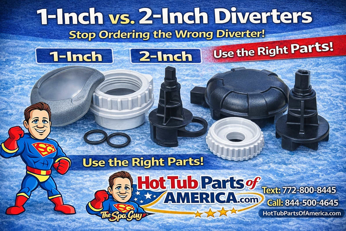 Hot Tub Diverter Valves Explained: 1-Inch vs 2-Inch
