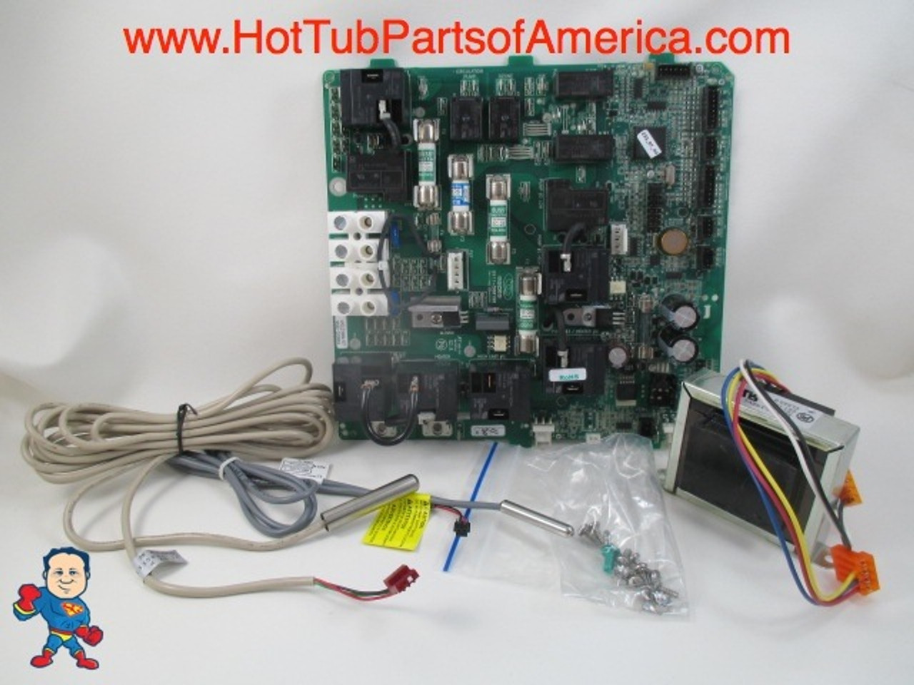 Gecko Board Retrofit Kit, MSPA-1 thru MSPA-4, w/Transformer