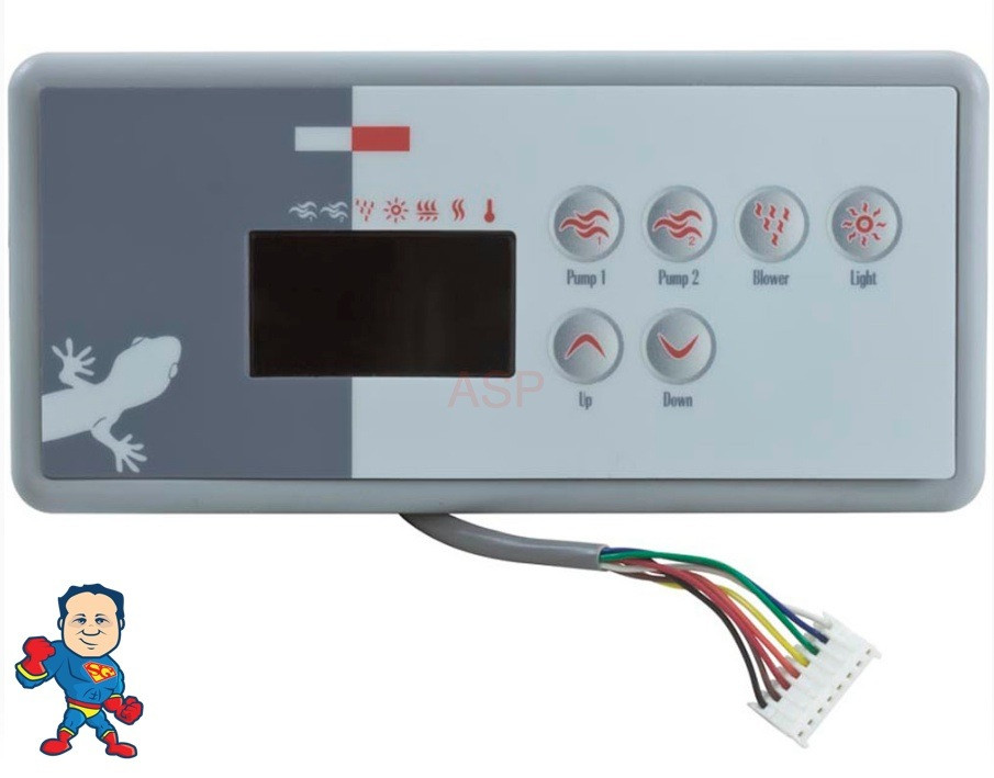 Topside, Gecko, TSC-35 or K-35, P1, P2, Bl, Lt, Large Rectangle Topside, Gecko, TSC-35 or K-35, P1, P2, Bl, Lt, Large Rectangle