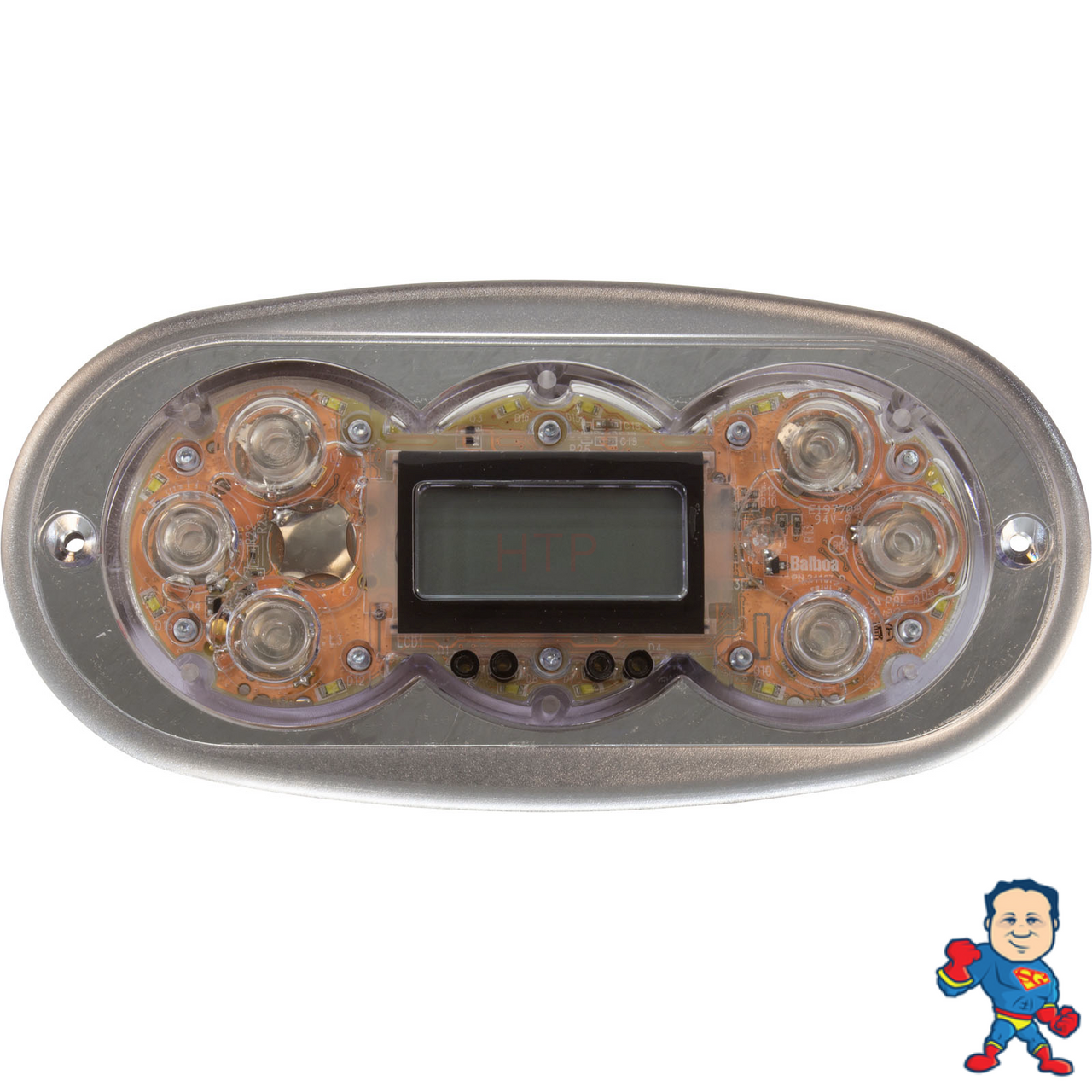 Balboa TP600 6 Button LCD Topside Control Panel, No Overlay
