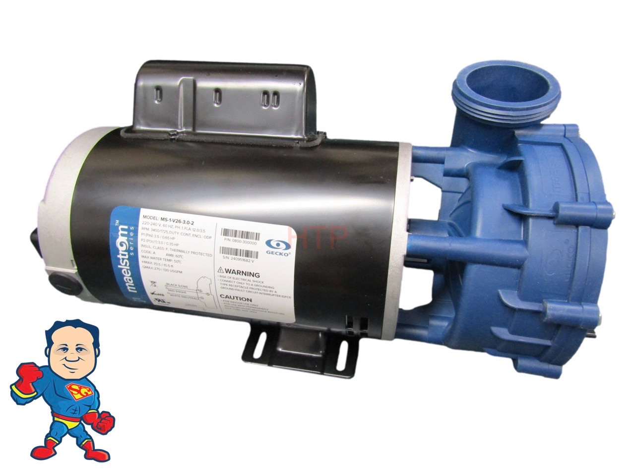 Complete Pump, Aqua-Flo New Style Maelstrom, XP2e Equivalent, 3.0