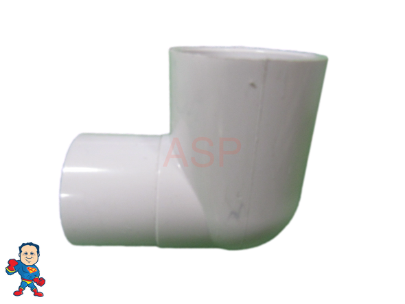 90 ELL 1 1/2" Street X 1 1/2" Slip Plumbing PVC Fitting