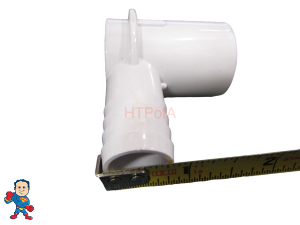 Adapter Fitting, 1"spigot x 3/4" barb, 90