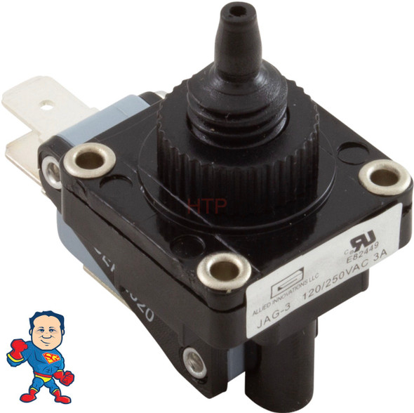 Air Switch, Brett Aqualine, Jag3, SPDT, 3A, threaded, momentary
Note: This switch is obsolete you will receive the correct replacement in another brand..