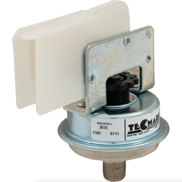 Pressure Switch 3035, 25A, Tecmark, 1/8"mpt, SPNO, 1-100 PSI