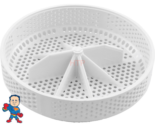 Suction Cover, Waterway, 5" Super Hi-Flo, 3-1/4" Hole Size, White