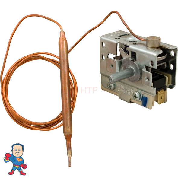Thermostat, Invensys, 1/4", 48", SPST, 25A