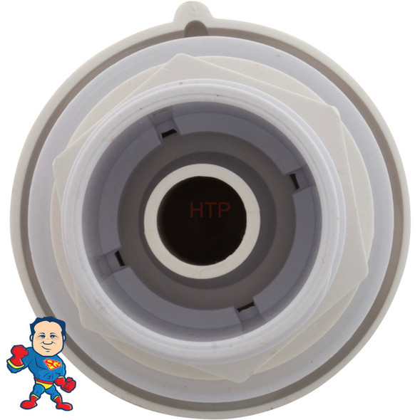 Air Control, CMP, 1-3/4" hole size, 2-5/8" face diameter, Crescent, White, 1"
This connection is 1" Slip which measures about 1 1/4" ID.